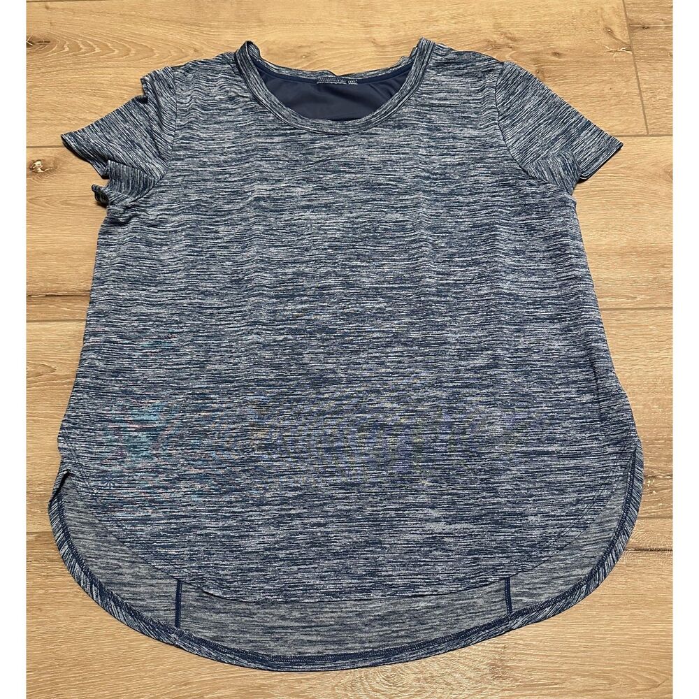 Women's Athleta Athletic Tee Heather Navy Blue XL GUC!